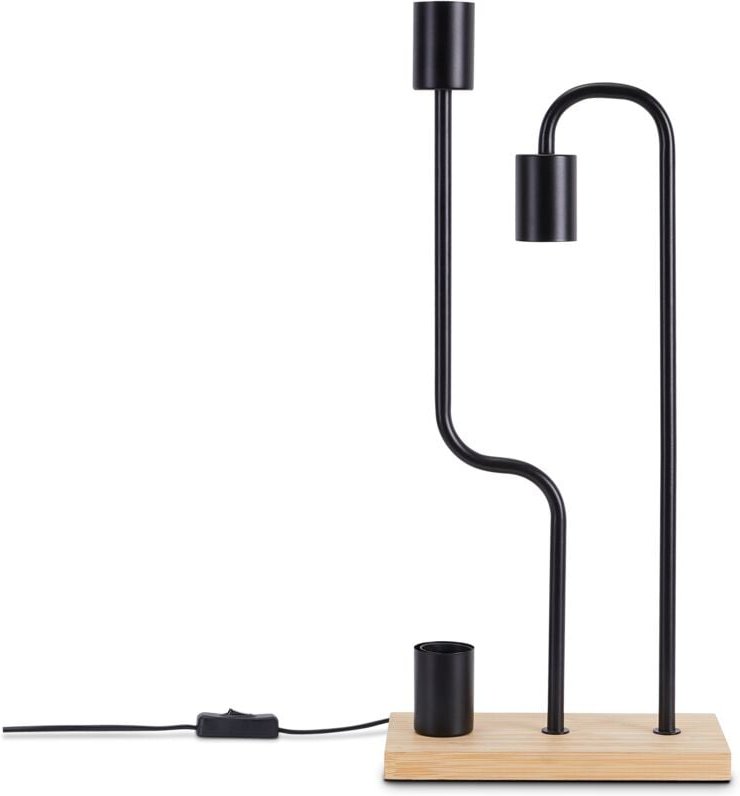 Tischlampe Stehlampe Vintage E27 Wohnzimmer Industriell Design Modern led Retro Natur, Tischleuchte 2 - Paco Home