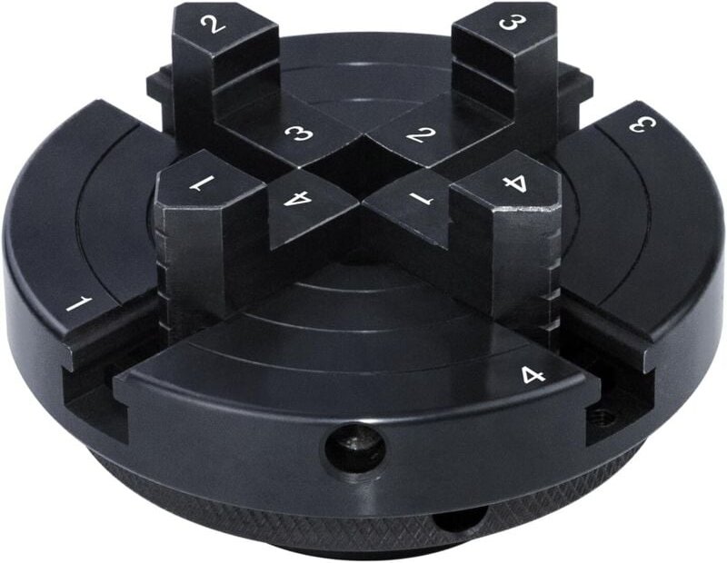 Drehbankfutter für Holz, 102 mm, 4-Backen, selbstzentrierendes Drehbankfutter M33 mit M18-Adapter (1)
