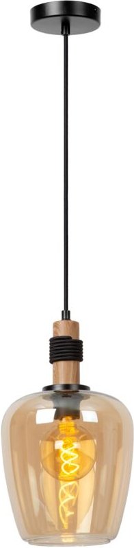 Ilona - Pendelleuchten - ø 22 cm - 1xE27 - Amber - Lucide