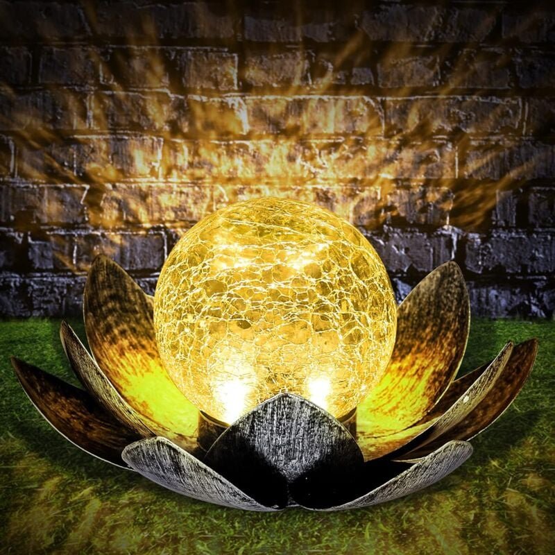 Thumbnail - Helle LED-Lotusblume, wasserdichte Solar-Garten-Deko-Lotuslampe, umweltfreundliche Gartenteich-Dekoration, Outdoor-Solar...
