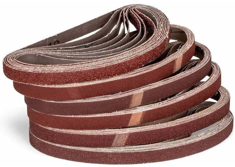 ZVD - Lot de 120 bandes abrasives en tissu - 13 x 457 mm (P180)
