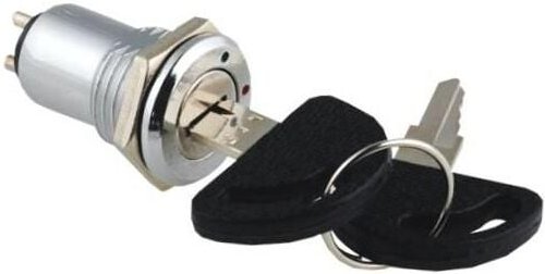 3-Stellungen 2A/125Vac off-on-on Schlüsselschalter 3 Stellungen