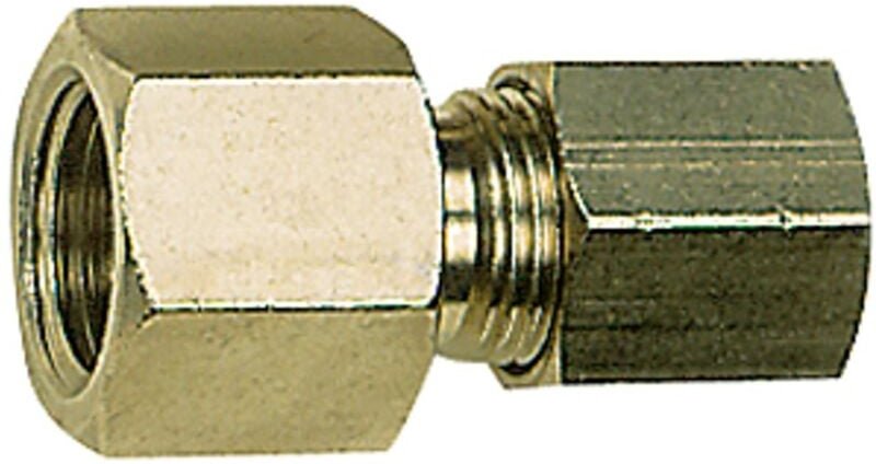 Riegler - Manometerverschraubung, g 1/2 i., Rohr-Außen-Ø 12 mm, ms vern.