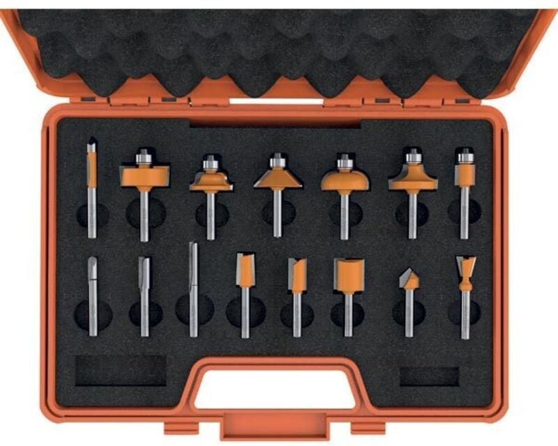 800.001.00 Satz Mit 15 Gerade-/profilfräser Hw S=6,35 Dx