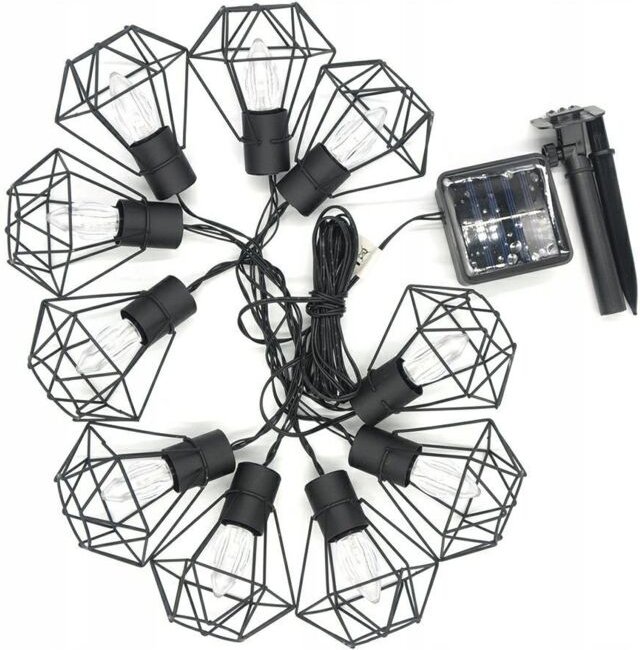 Lampka solarowa wisząca hang /girlanda - Volteno