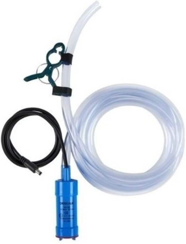 Der Blaue Pumpe 10 L/Min, 0,5 Bar bis 60 °C mit Schlauch und Halteclip