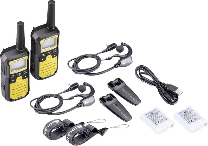 Thumbnail - Midland XT50 Pro Koffer Gelb C1464.01 PMR/LPD-Handfunkgerät 2er Set