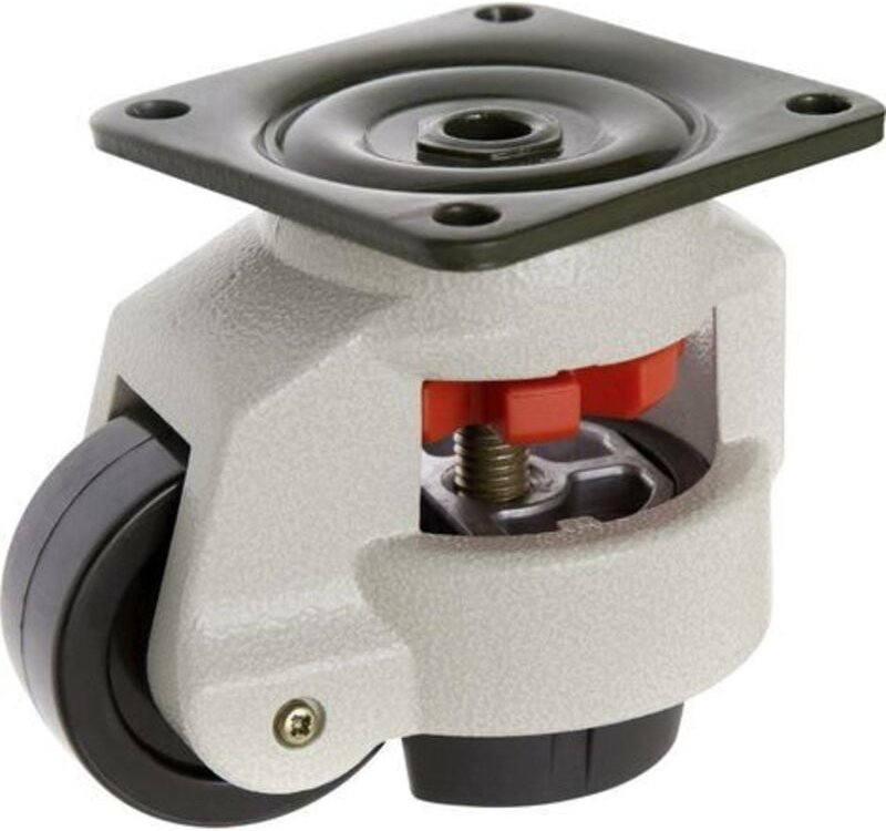 TO-5137965 Lenkrolle 62 mm nivelierbar mit Anschraubplatte Tragfähigkeit (max.): 500 kg - Toolcraft