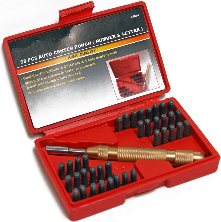 Nummern / Buchstaben Schlagzahlen Stanz - Set