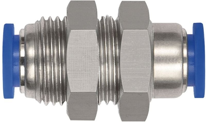 Schott-Steckverbindung »Blaue Serie« mini, M10x1,0, Schlauch-Ø 4 - Riegler