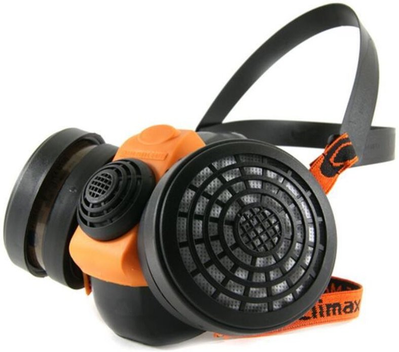 Profi Atemschutz Halbmaske mit Filtern P3, Climax 756