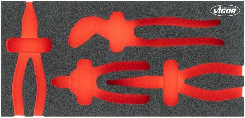 Weichschaumeinlage ∙ leer ∙ V5633N-L ∙ l x b x h: 393 mm x 188 mm x 35 mm