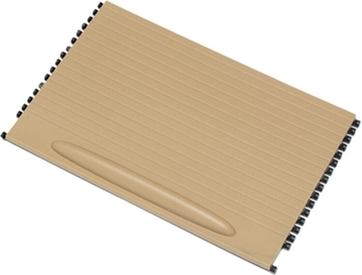 Tlily - Auto-Konsolen-GeträNkehalter-Rollo-Abdeckung, Verkleidung, Konsolen-Rollo für 2003-2010 7L5862531 (Beige)
