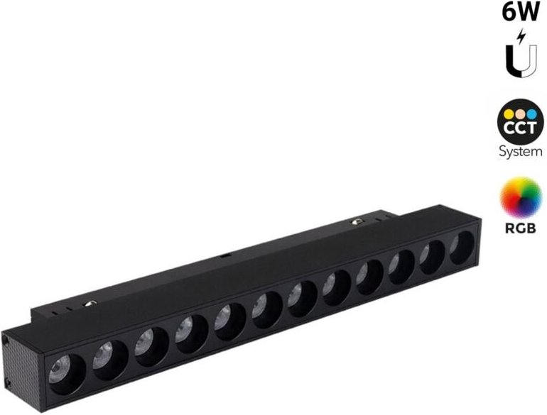 RGB CCT Leuchte Schienensystem, magnetisch 6W UGR18 MiLight