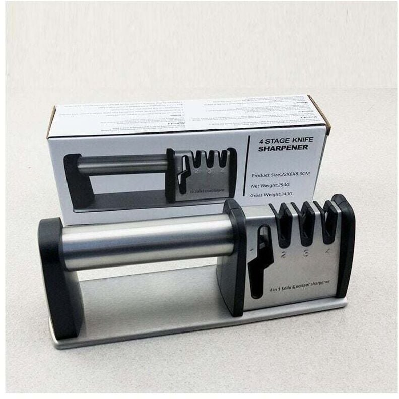 Jalleria - in 1 manueller Messerschärfer, Küchenmesserschärfer, professioneller Messerschärfer, Küchenmesserschärfer