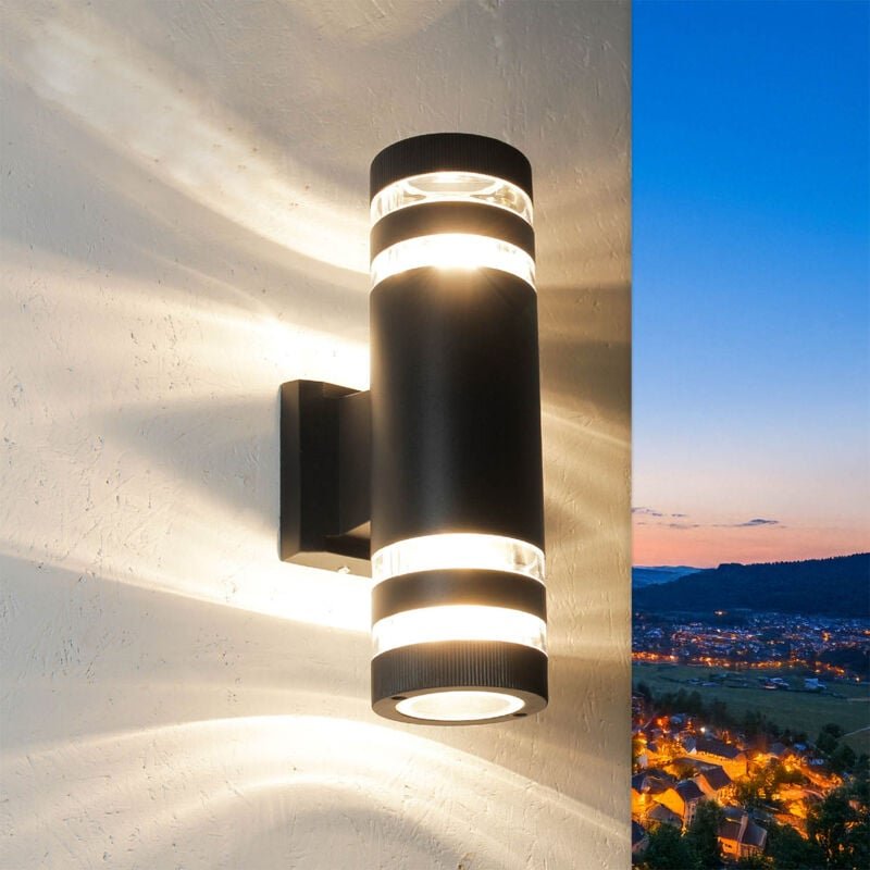 Moderne Außenwandlampe Up Down Haus Fassade