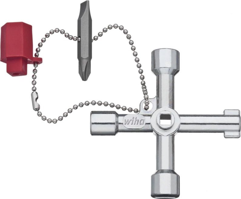 Wiha Schaltschrankschlüssel Kreuz-Form 7,0 mm- 9- 5 - 8- 3 - 5 (36114)