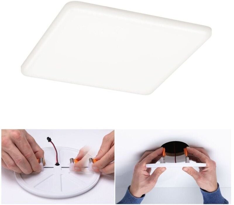 Paulmann - Einbauleuchte led Veluna Varifit eckig 18,5 cm 17,5 w satin Einbauleuchte
