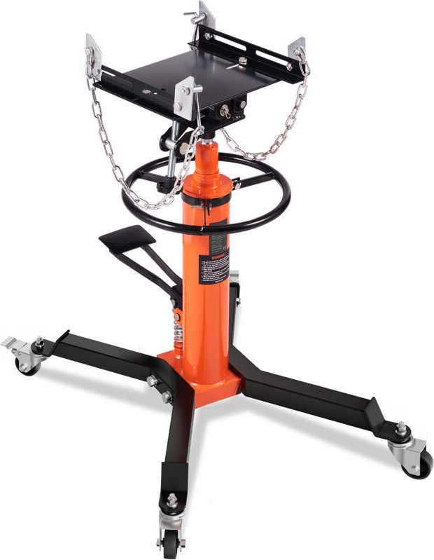 Mophorn - Getriebewagenheber, 1322 Pfund hydraulische Teleskopfunktion, 32 - 67 hohe Hubhöhe, Fußhebel, 360°drehbarer Ra...