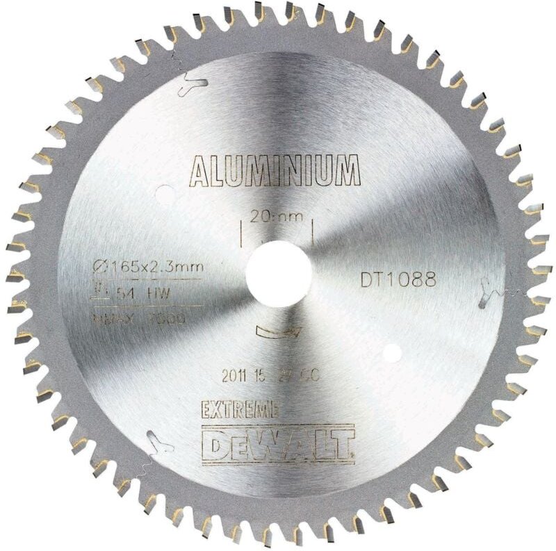 Zubehör - Sägeblatt Holz 165x20 mm, 54 Zähne DT1088 - Dewalt