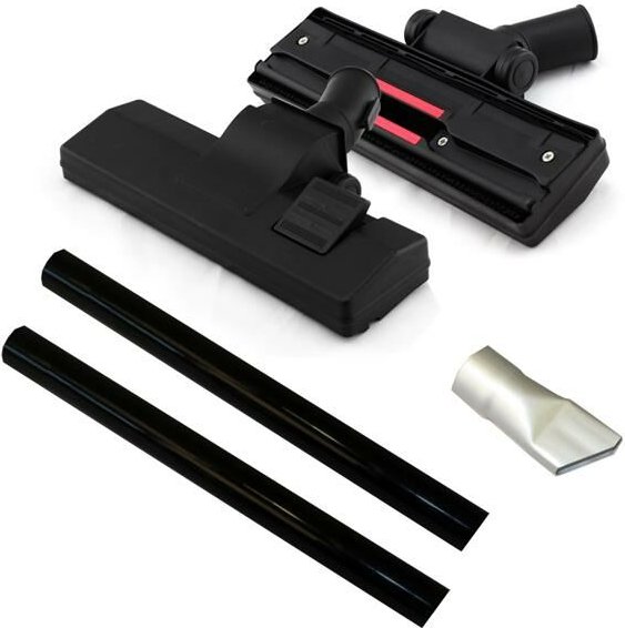 Zubehör-Set für Aschesauger K416 - Saugaufsatz, Alu-Spitzdüsenaufsatz, Verlängerung - Fuxtec