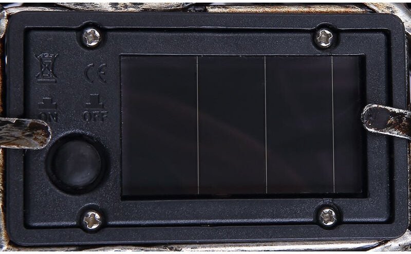 Solarbetriebene led Deko Figur Kranich aus Metall in Grau, Höhe 77cm