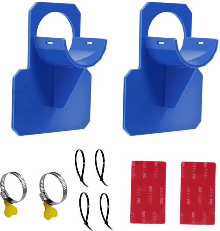 ZVD - Set of 2 Blue Pool Hose Holders - Swimming Pool Hose Accessories with Anti-Puncture, Anti-Tear, Anti-Pull (30-37mm...