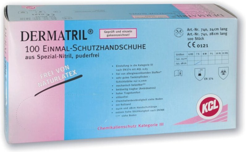 Honeywell Hds Dermatril l 741 Kat. iii, blau, 9