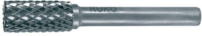 Frässtift zyas ø 6 mm Kopflänge 18 mm Schaft-Ø 6 mm Hartmetall Blank Verzahnung kvz 4 mit Stirn