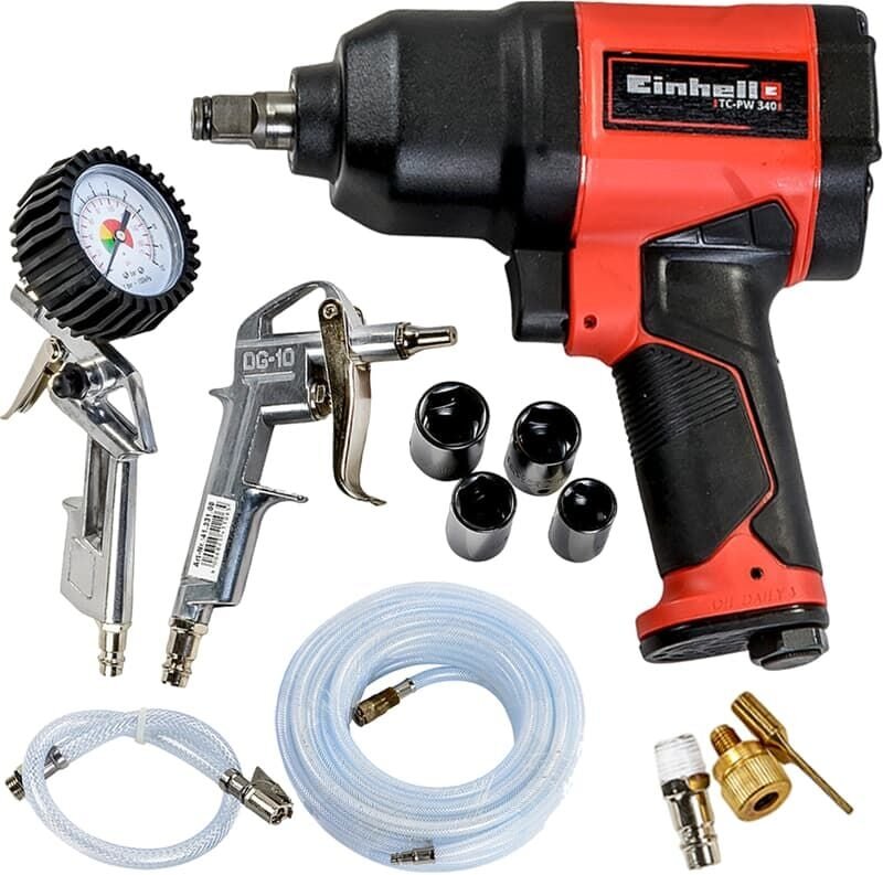 Druckluft-Schlagschrauber Druckluftzubehörset 10-tlg. - Einhell