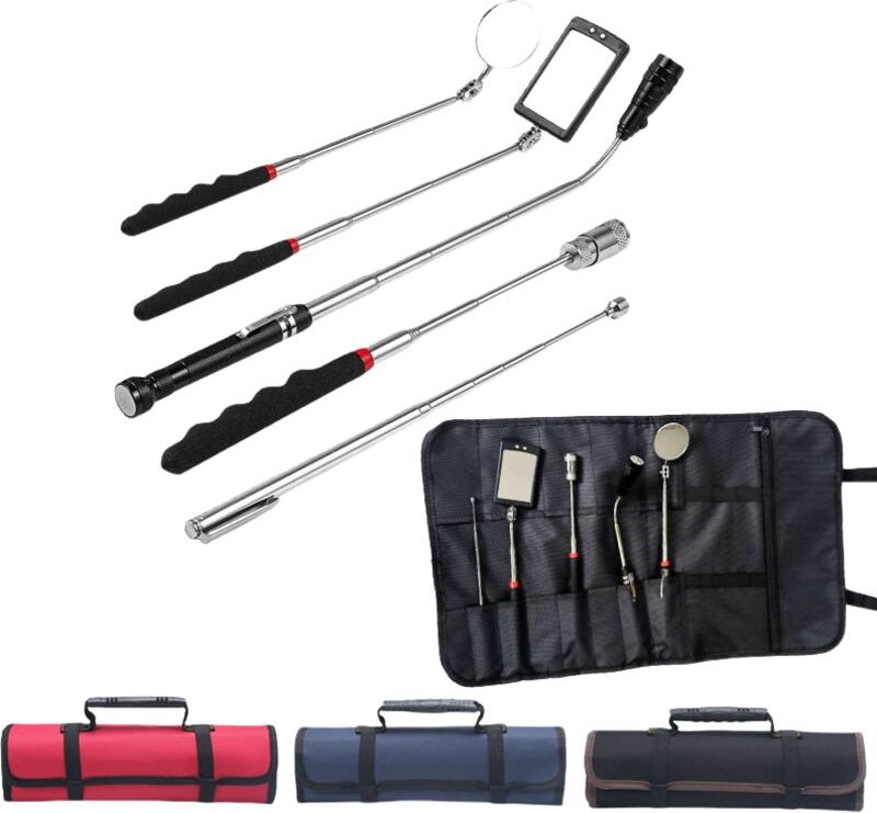 Ersatzteil zum Teleskop-Pick-Up-Kit mit Inspektionsspiegel, verstellbar durch 360°-Drehung der Pick-Up-Stange.