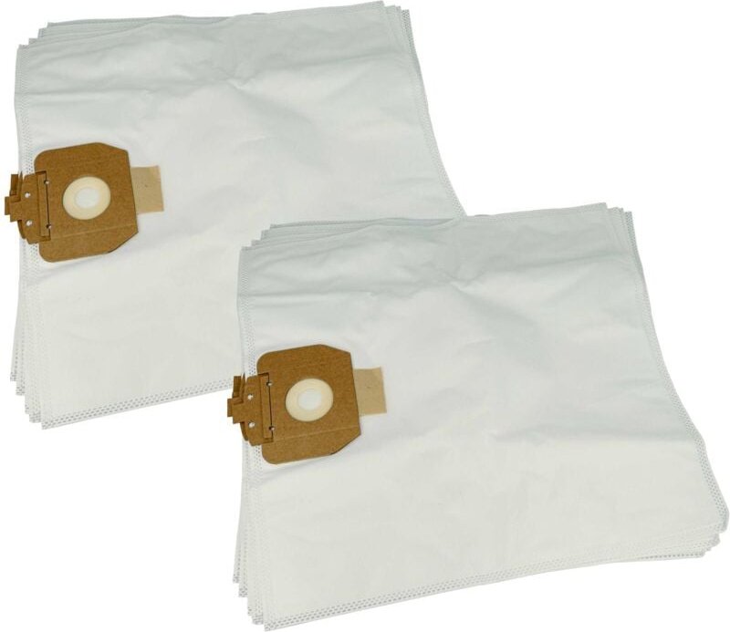 10x Staubbeutel kompatibel mit Cleanfix S10, s 10 Plus Hepa, S10 Plus Staubsauger - Mikrovlies, 43cm x 41cm Weiß - Vhbw