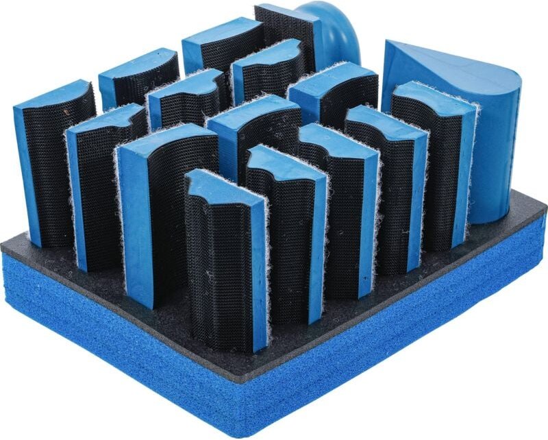 Bgs Technic - Klett-Schleifblock-Satz 16-tlg.