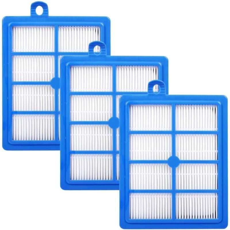 HEPA13-Ersatzfilter, kompatibel mit Staubsauger Philips FC8038, AEG, Electrolux, Tornado, Volta, 3er-Pack