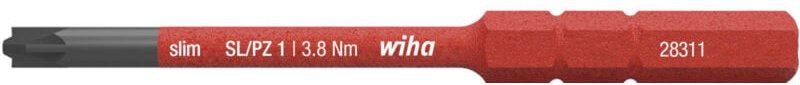 Bit slimBit electric PlusMinus/Pozidriv SL/PZ1 x 75 mm (34589) - Wiha