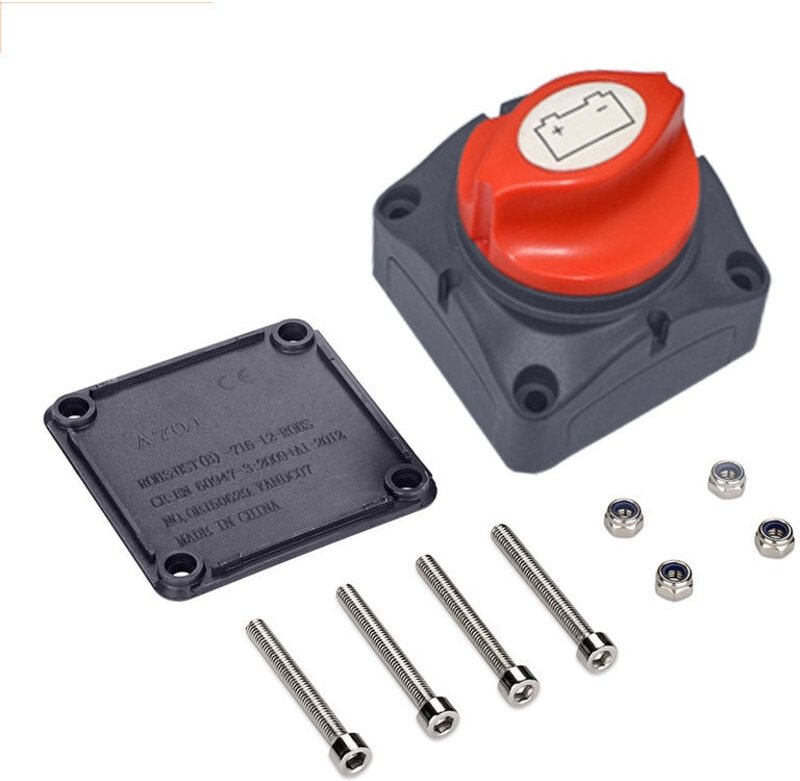 Batterie-Leistungsschalter 1-2-Beide-AUS Batterie-Hauptschalter 275A Batterieschalter für Yacht Boot LKW Bus Auto Motorr...