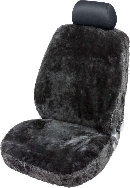 Thumbnail - Walser Autositzbezug Lammfell Monette schwarz mit ZIPP IT System 1-teilig Sitzbezug