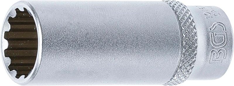 Steckschlüssel-Einsatz Gear Lock, tief Antrieb Innenvierkant 6,3 mm (1/4") SW 13 mm