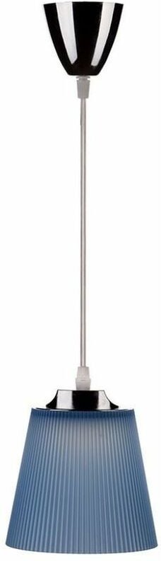 V-TAC 5W LED-Glocken-Pendelleuchte aus blauem Kunststoff mit verchromtem Metallsockel