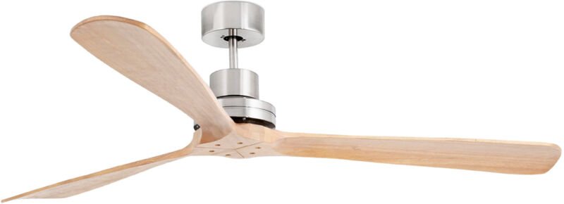 Faro Barcelona - Deckenventilator ohne Licht nickel matt/kiefer ø 168 cm lantau-g