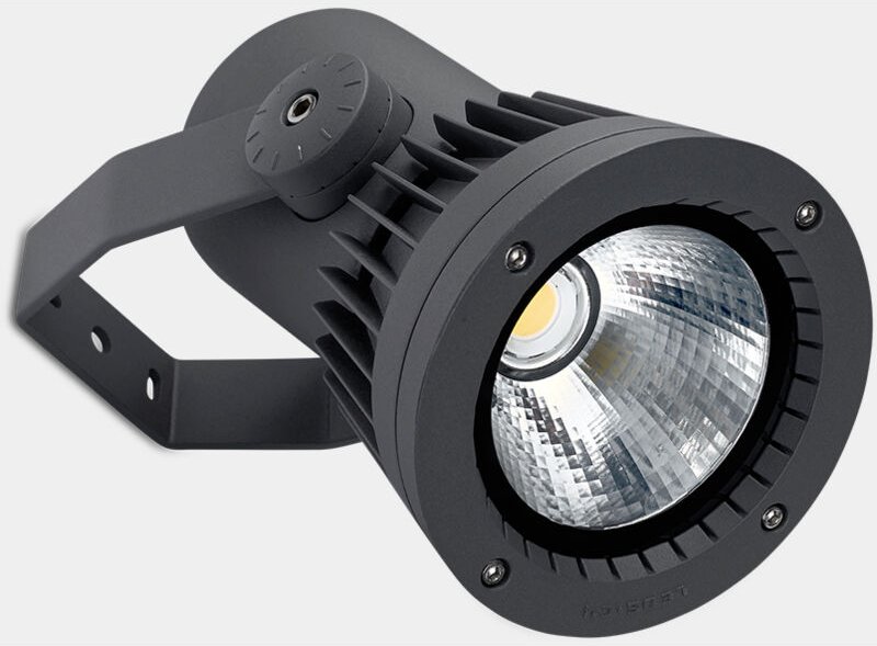 Proyector IP65 Hubble Cob led ø126mm led 13 Blanco cálido - 2700K on-off Gris urbano 1167lm