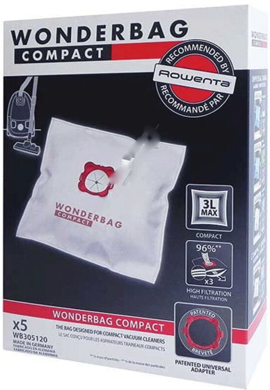 Ersatzteil - Wonderbag compact Beutel (x5) - Rowenta moulinex, tefal