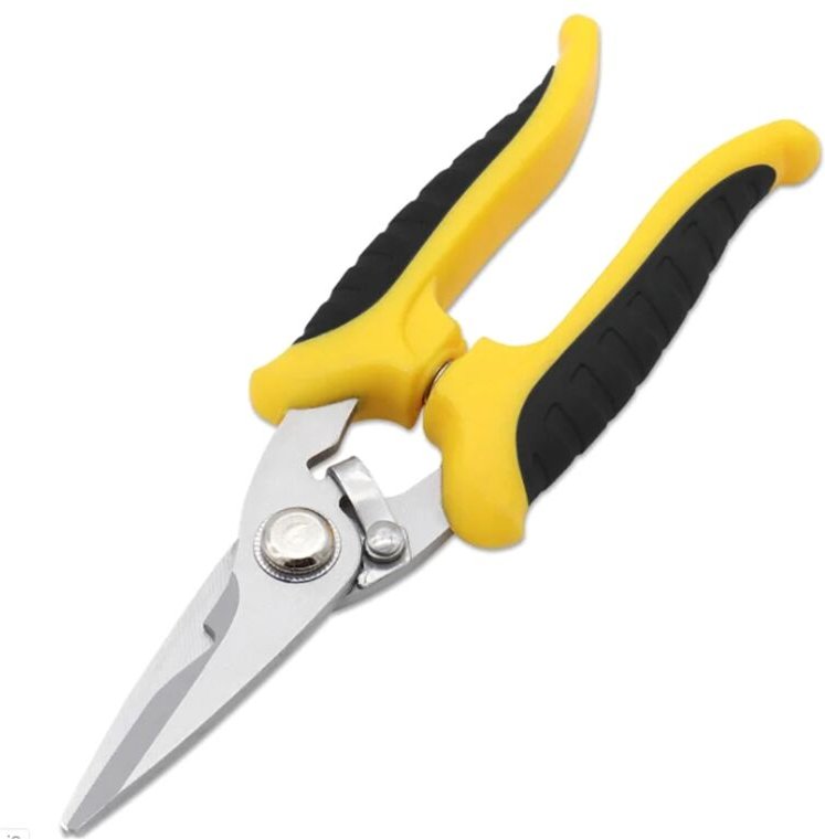 Elektrikerschere aus Edelstahl, multifunktional, zum manuellen Schneiden von Nuten, Drähten und dünnen Platten