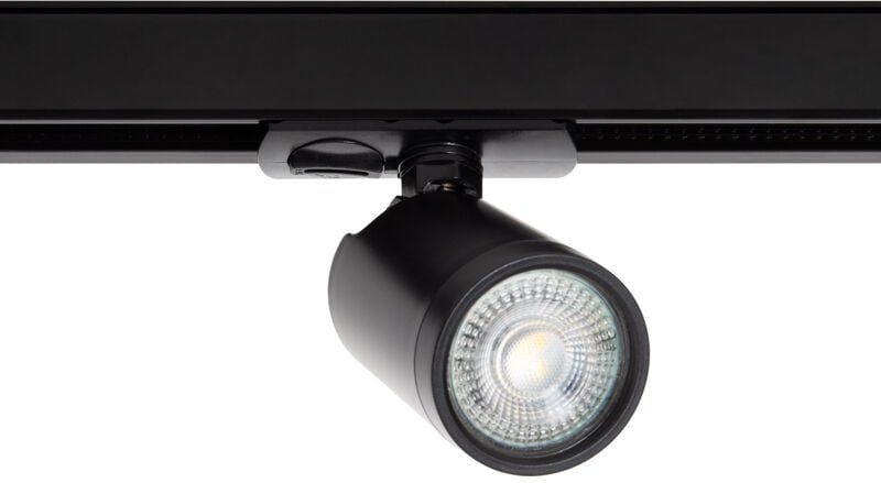 1-Phasenstromschiene Strahler Davos für Glühbirne GU10 / GU5.3 Schwarz
