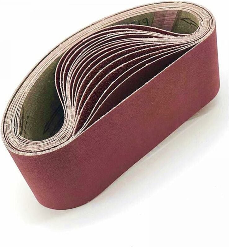 Thumbnail - Schleifband 100 x 915 mm sortiert für Bandschleifer - 5er Pack (je 1 x Körnung 80/120/150/240/400)