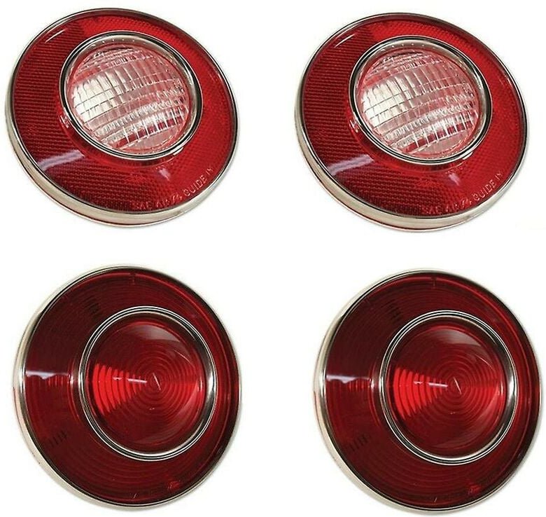 4 Stück Auto-Rücklicht und Backup für Corvette C3 1975–1979, Warnleuchte, Rücklicht-Baugruppe 924028