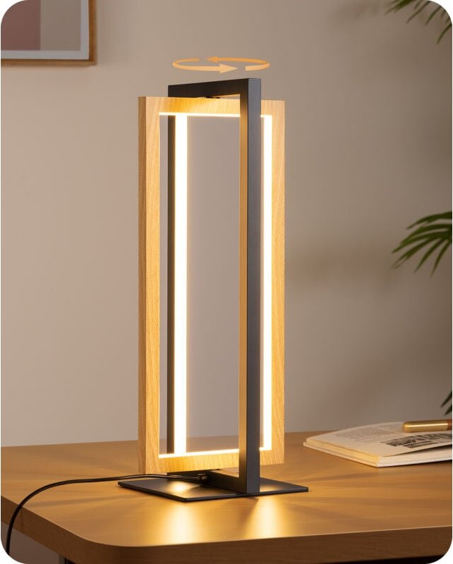 EDISHINE LED Touch Dimmbare Tischlampe, 3 Farbtemperaturen, 750 Lumen, 3000K-4500K-6000K, Nachttischlampe für Schlafzimm...