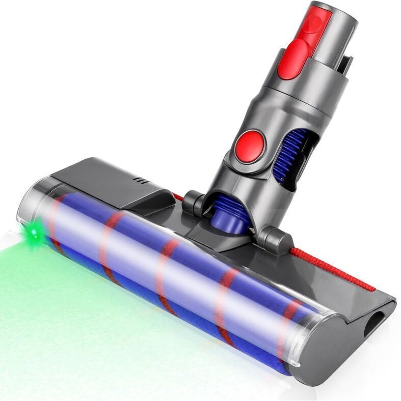 Bürste kompatibel mit Dyson V7, V8, V10, V11, V15 Staubsaugern, motorisierte elektrische Turbo-Rotationsbürste mit LED, ...
