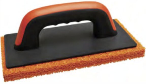 Reibebrett mit grobporiges Schwammgummi 140 x 280 mm