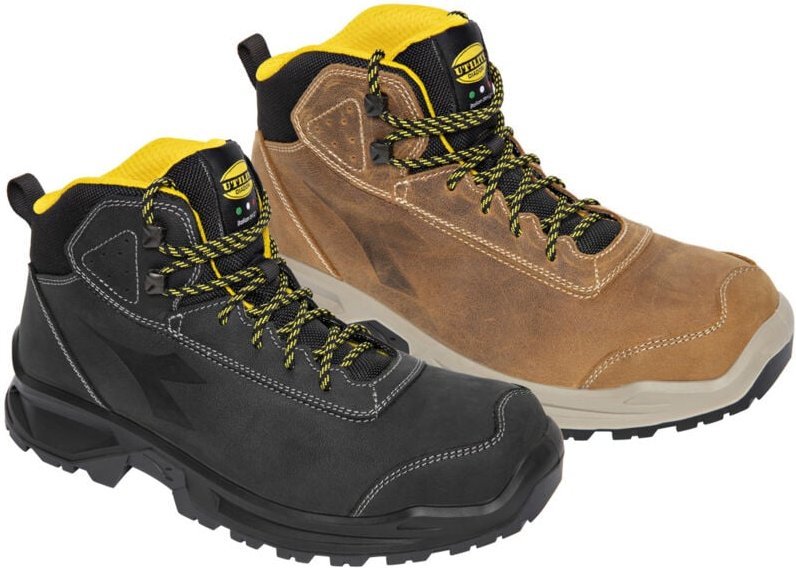 Thumbnail - Diadora - Cross Country Mid S3 src Sicherheitsschuhe - 35 eu - Schwarze